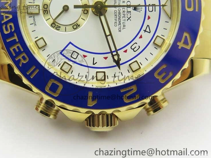 0209 ComfortFit YachtMaster II 2017 baselworld 116688 YG Blue Ceramic JF 1:1 Best Edition on YG Bracelet A 3063